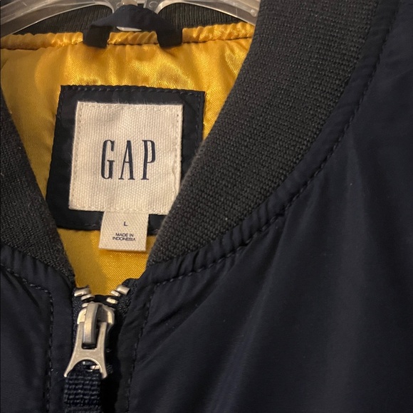 GAP Womens Navy Blue Bomber Jacket - Picture 2 of 4